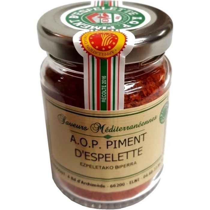Piment d’Espelette A.O.P. 40 gr