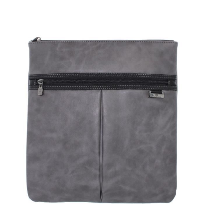 Sacoche bandoulière David William ref_lhc38764-gris