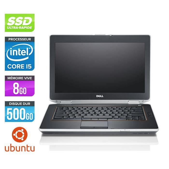 Pc portable Dell E6420 - Core i5 - 8 Go - SSD 500 Go - Linux