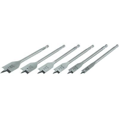 Set de 6 forets à fraise plate CV Quickbit