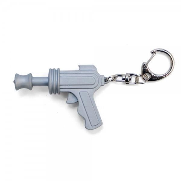 Porte-Clés Pistolet Laser Sonore - Kikkerland Gris