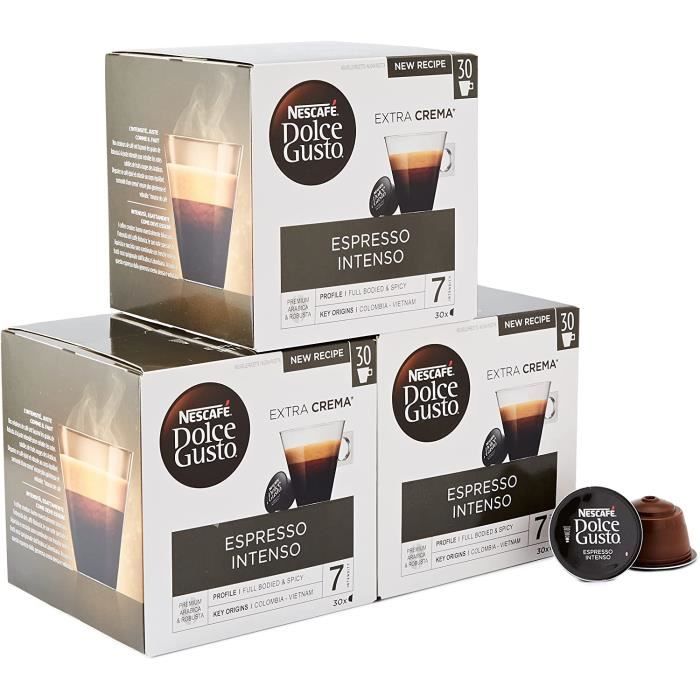 Cafe Et Expresso - Dolce Gusto Espresso Intenso Café 90 Capsules (Pack 3