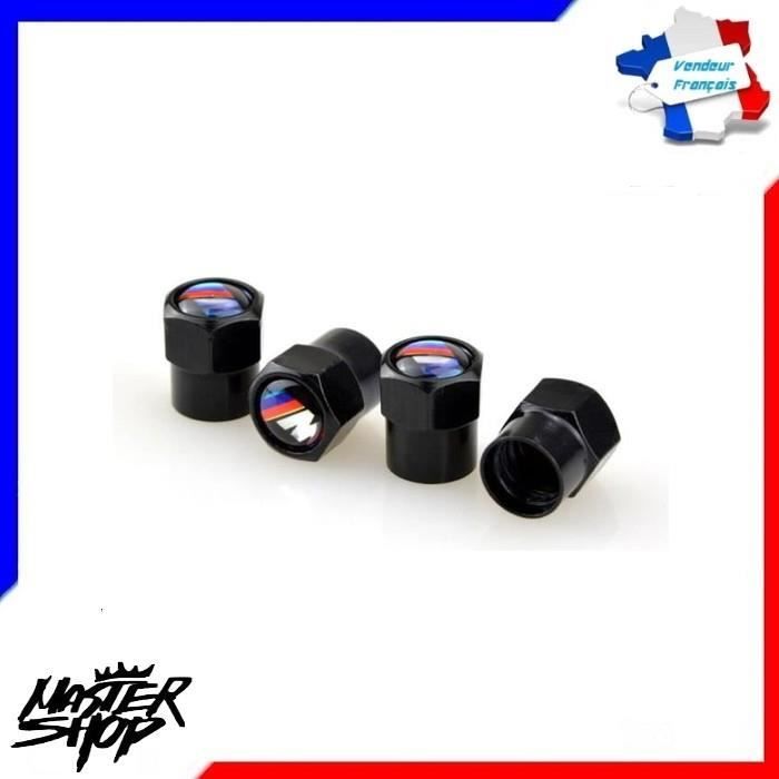 Bouchon de valve BMW logo M noir 4 pcs MS47 FR
