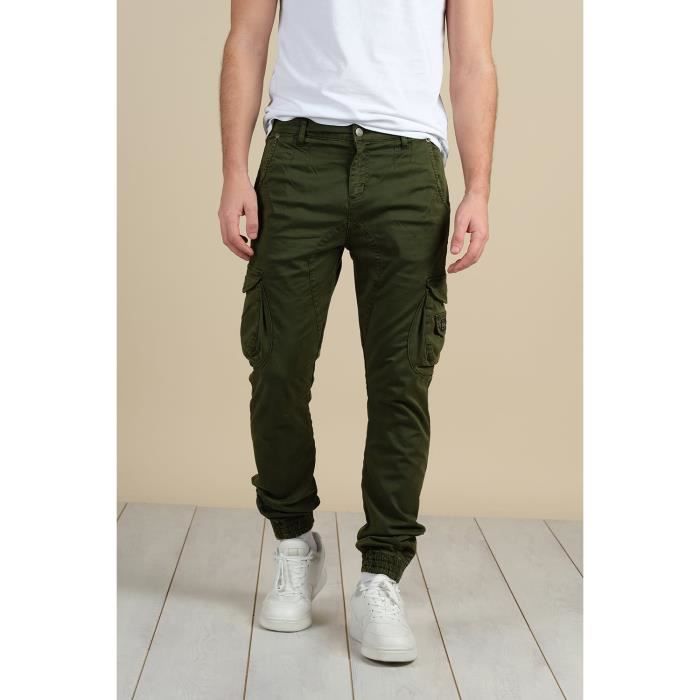 DEELUXE Pantalon cargo à poches GARDEN Olive