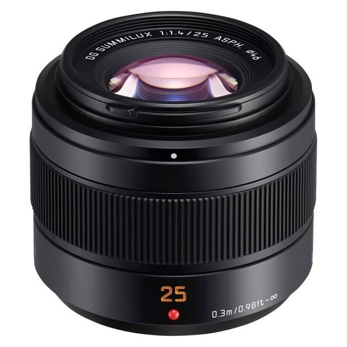 PANASONIC Objectif 25mm Leica f/1.4 II DG Summilux Micro 4/3 Garanti 2 ans