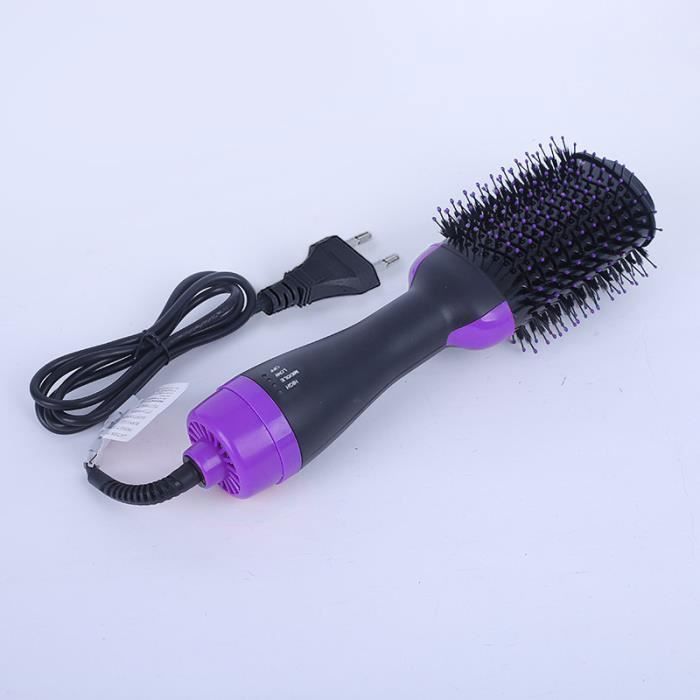 Peigne à air chaud multifonctionnel, sèche-cheveux à ions négatifs, brosse à cheveux rotative, peigne de coiffage