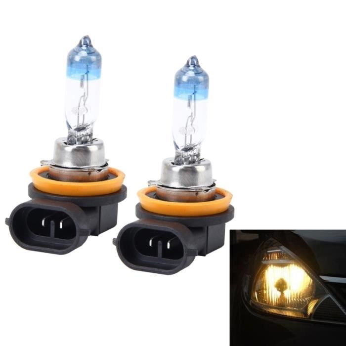 Lumière halogène voiture 2 PCS H8 H11 55W 1700 LM 4300K ampoules Xenon HID Lights Lampes DC 12V