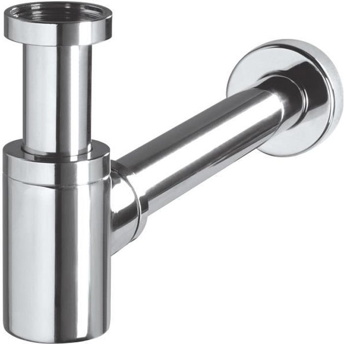 WIRQUIN Lineis Mini siphon de lavabo design en laiton chromé