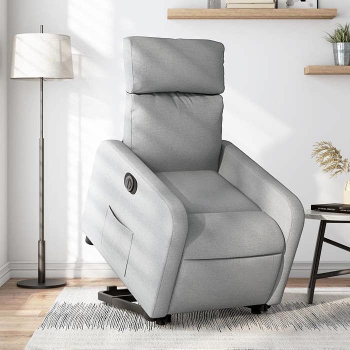 Fauteuil inclinable de massage électrique noir velours vidaXL Fauteuil inclinable de massage électrique noir velours vidaXL