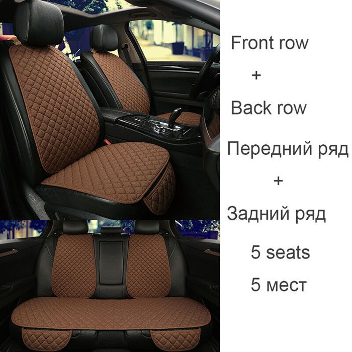 Housses De Siège Auto Complètes En Polyester Pour Nissan - Noir, Confort Renforcé, Compatible Airbag