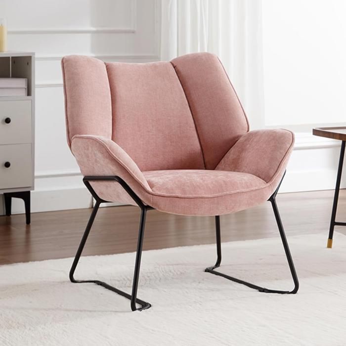 Wahson Fauteuil de Relaxation en Velours Fauteuil d'appoint avec Repose
