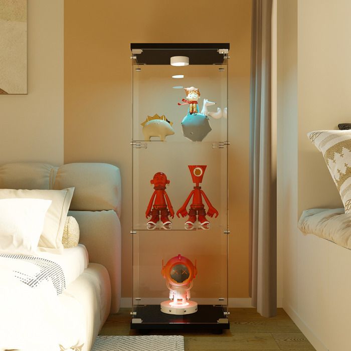 Bois verre vitrine de collection vitrine de verre vitrine stand vitrine Glasol S 52 CM