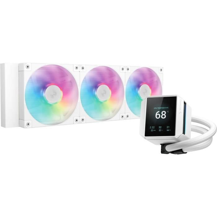 Refroidissement PC – DEEPCOOL – MYSTIQUE 360 WH ARGB – 12 cm – Kit Processeur Complet – RGB