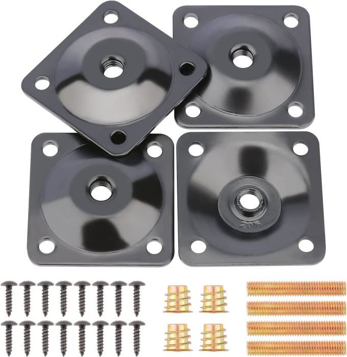 DOITOOL Lot De 4 Plaques De Montage Coudées à 14 Degrés Pour