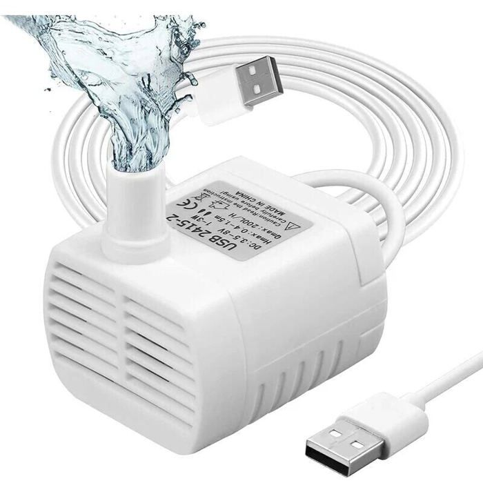 Meilleurs prix pour Mini Pompe à Eau Submersible - PZCC - 3W - Ultra-Silencieuse - 200LH - IP68 Étanche