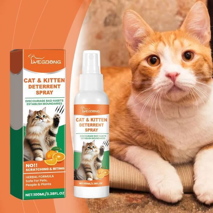 Meilleurs prix pour Cat Repellent Spray Cat Repellent Spray for Indoor Repellent for Cats Sedative for Cats Anti Scratch Spray Cats for REPULSIF