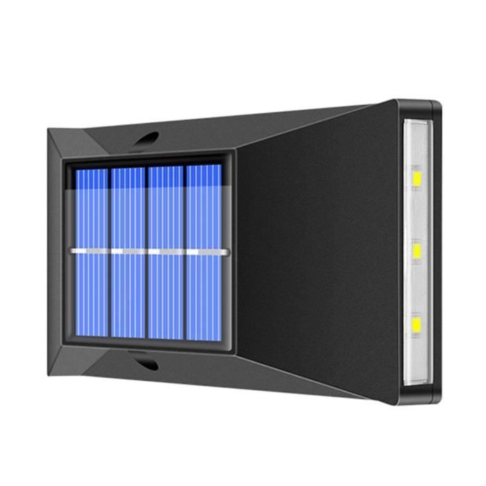 Applique murale solaire LED lampe de jardin lumière de clôture décorative étanche rétro LED lampe volet Patio cour lumière blanche