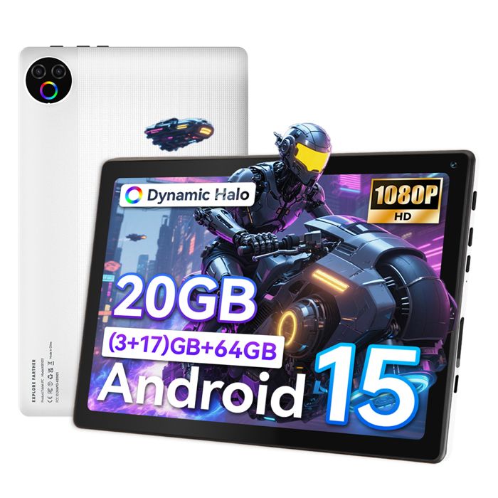 Tablette tactile - KOTSREN - 10.1 - Android 15 - 20Go (3+17) RAM - 64Go ROM - Wi‑Fi 6