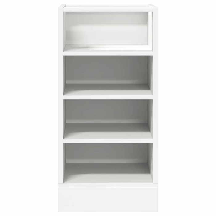 Meuble bas en bois dingénierie - WIENS - Blanc - 40x445x815 cm - Capacité de charge 80 kg - Style Scandinave Moderne