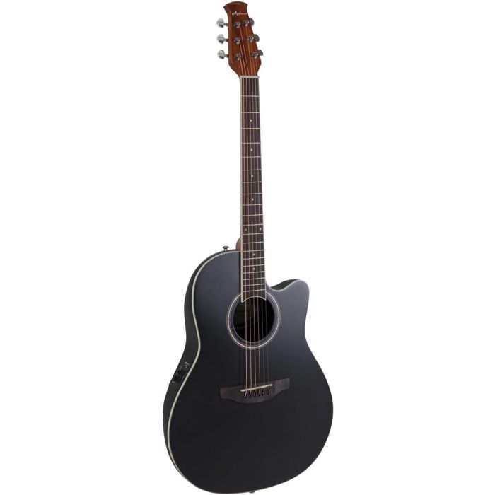Guitare Électro-Acoustique Applause AB28-5S Noir Satiné : Sonorité Exceptionnelle et Confort de Jeu pour Guitaristes Exigeants
