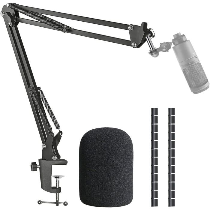 Perch Audio SUNMON AT2020 Bras de perche pour micro avec filtre anti-pop ...