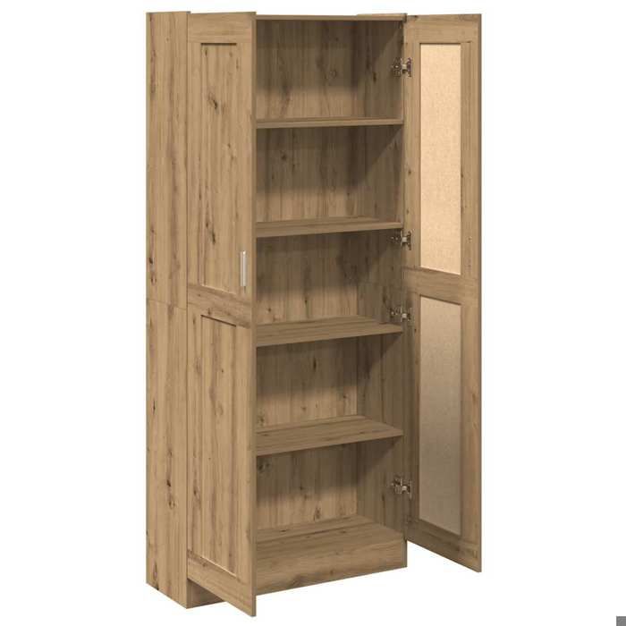 Bibliothèque SOLOMOON CHIC Buffet haut - pour salon - chêne artisanal 825x305x185 cm bois dingénierie BB136