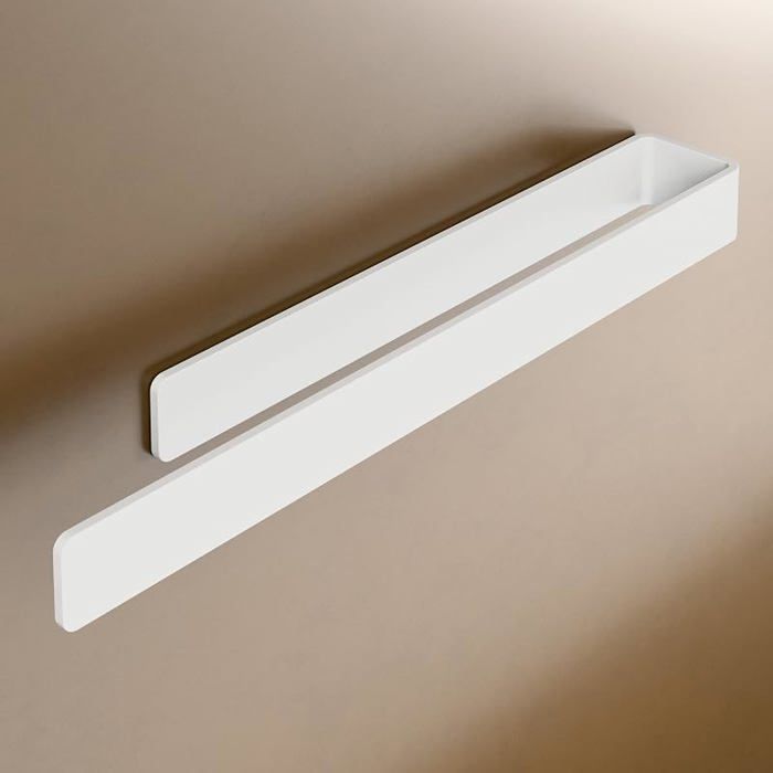 Porte Serviette Salle de Bain Porte Serviette Mural sans Percage Bnc 40 cm Bnc Mat 40 Cm blanc PORTE SERVIETTE