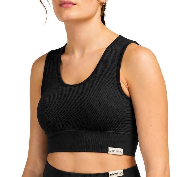 Brassière de Sport Noir Femme No Publik Iris Brassière de Sport Noir Femme No Publik Iris