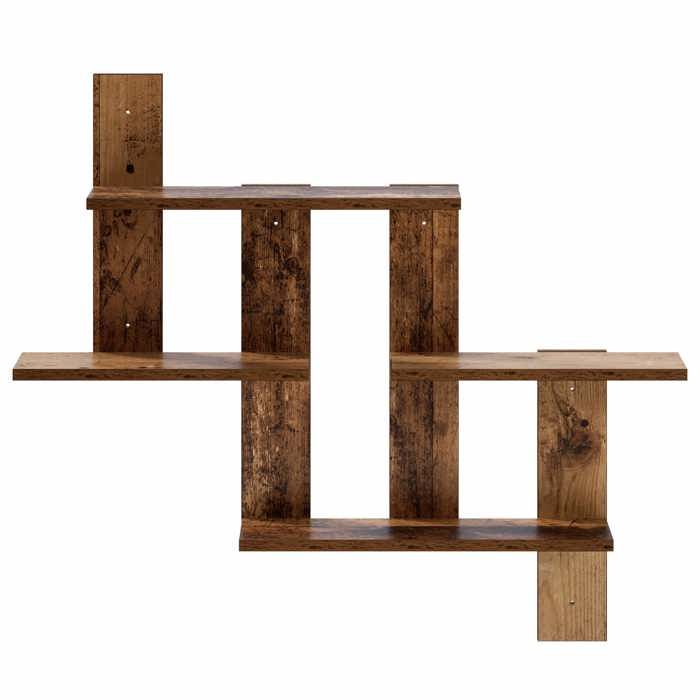 VIDAXL Étagère flottante Étagère Murale - Bois ancien - 85x13 5x73 5 cm Conception pratique 59966