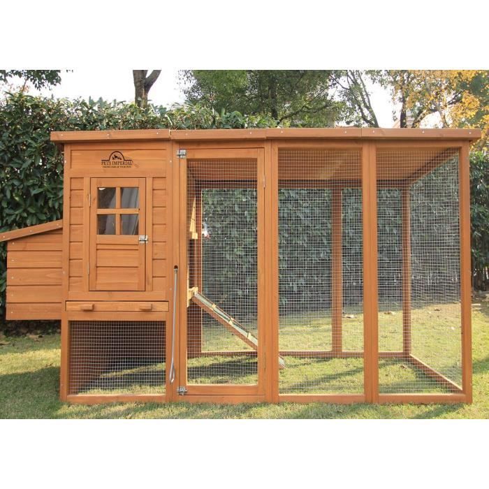 PETS IMPERIAL Poulailler Arlington - Clapier avec enclos de 2.5m
