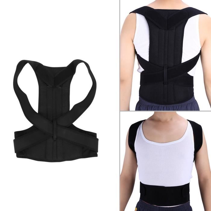 Ceinture posture Ceinture lombaire et Maintien droit Correction de posture  Ajustable Pour Homme et Femme (Taille L)