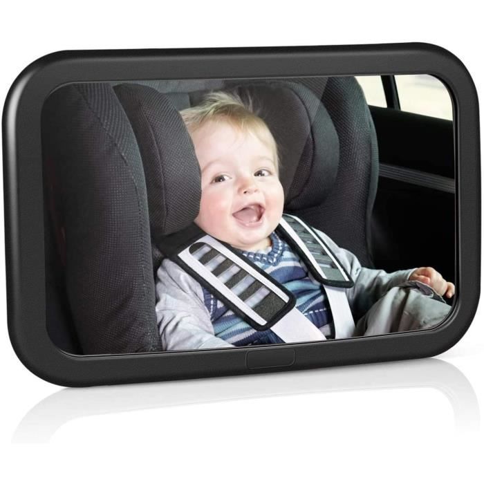 Miroir De Voiture Pour Bebe Retroviseur Securite Pour Siege Arriere Rotation 360 Fonction D Inclinaison Noir Cdiscount Pret A Porter