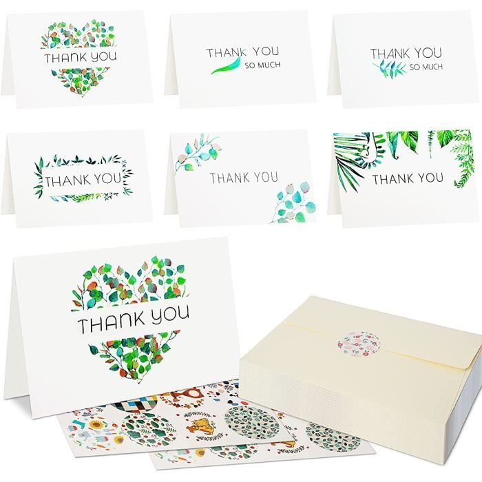 Carte De Remerciement Avec Cadre Floral PNG , Carte De Remerciement