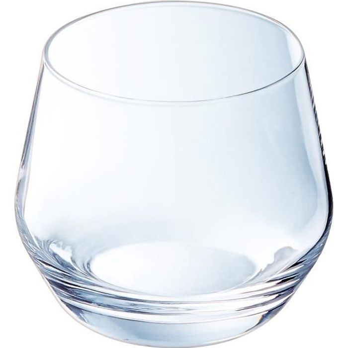 6 verres à eau moderne 35cl Ultime - Cristal d'Arques - Cristallin moderne