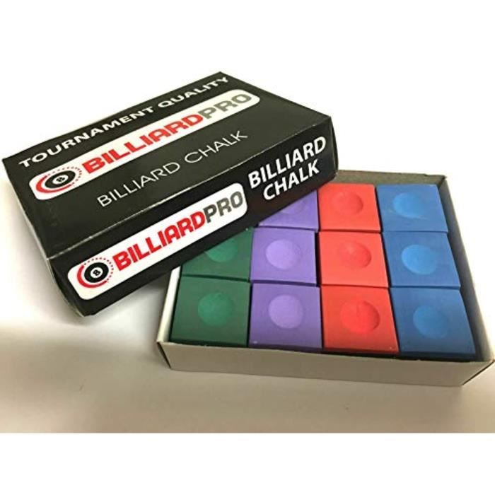 Triangle Lot De 12 Craies Billard Snooker Vert Clair - Qualité Professionnelle Texture Tendre