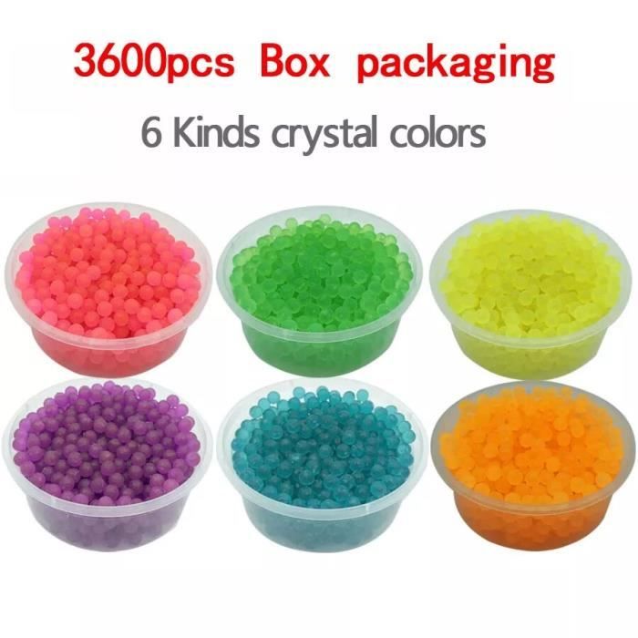 Kit Perles D'Eau 3200 Perles - 32 Couleurs Avec Accessoires Pour Artisanat Enfant Dès 4 Ans
