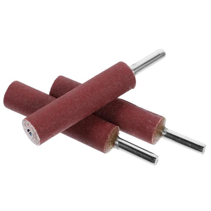 20 Pierres Abrasives 8mm Avec Tige 3mm - Set De Meules Pour Bois, Métal Et Plastique