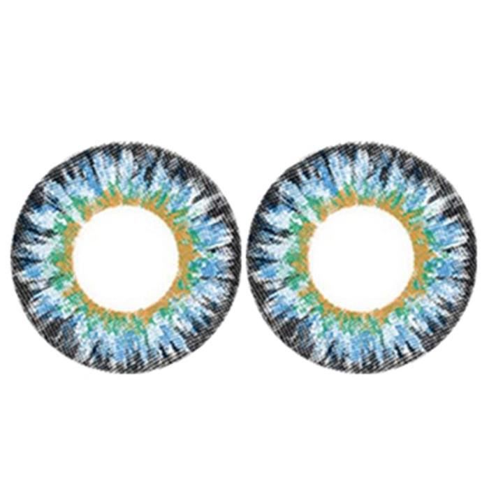 1 paire 14,5 mm Lentilles de contact cosmétiques - 0 degré - Blue