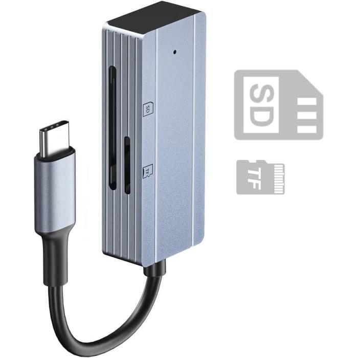 Lecteur De Carte SD Universel 4 En 1 – USB C, Lightning, Micro USB, USB A