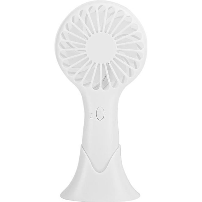 Ventilateur de poche - MAD - Mini - 3 vitesses - Blanc - Batterie 800mAh - 6h dautonomie
