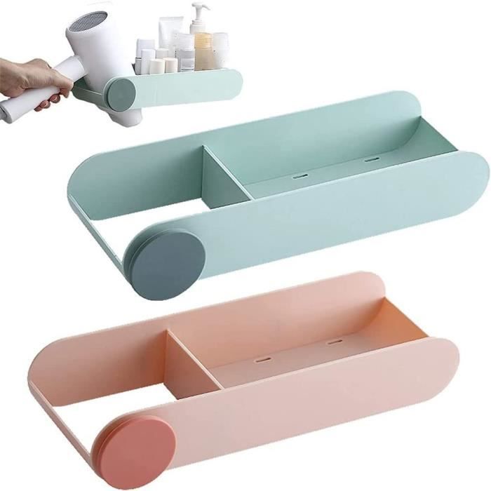 2 Supports Muraux Acrylique Pour Peignes Et Brosses - Avec Autocollants, Rangement Salle De Bain Facile, Design Moderne - 9