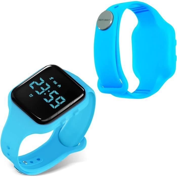 ASIAMENG Montre Podometre Non Connecté Trackers d'Activité sans Bluetooth  sans Smartphone pour Enfant Personne Agée Femme Homme Podomètre Marche  Simple Compteur de Pas Calories Distance Etanche IP68 : : Sports  et Loisirs