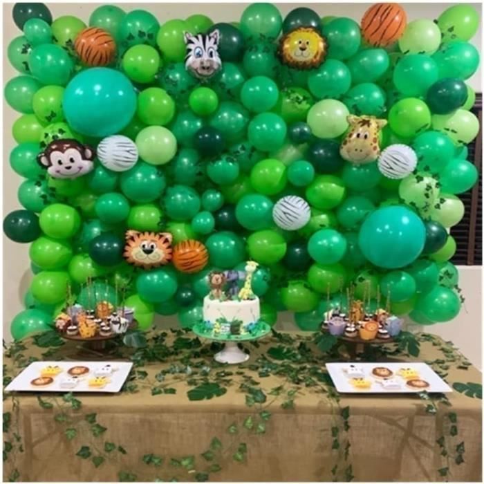Fournitures De Fête Jungle - Déco Anniversaire Enfant - Lion, Singe, Tigre - Neuf