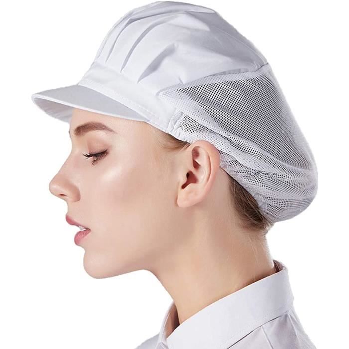 Béret de Cuisinier - Unisexe - 3PCS - Maille Respirante - Confortable - Réglable