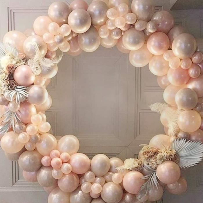 Mmtx Kit Arche Ballon Rosegold Guirlande De Ballons Latex 2 En 1 Decoration Anniversaire Ballon Avec 5m Chaine Pour La Saint Valent Cdiscount Maison