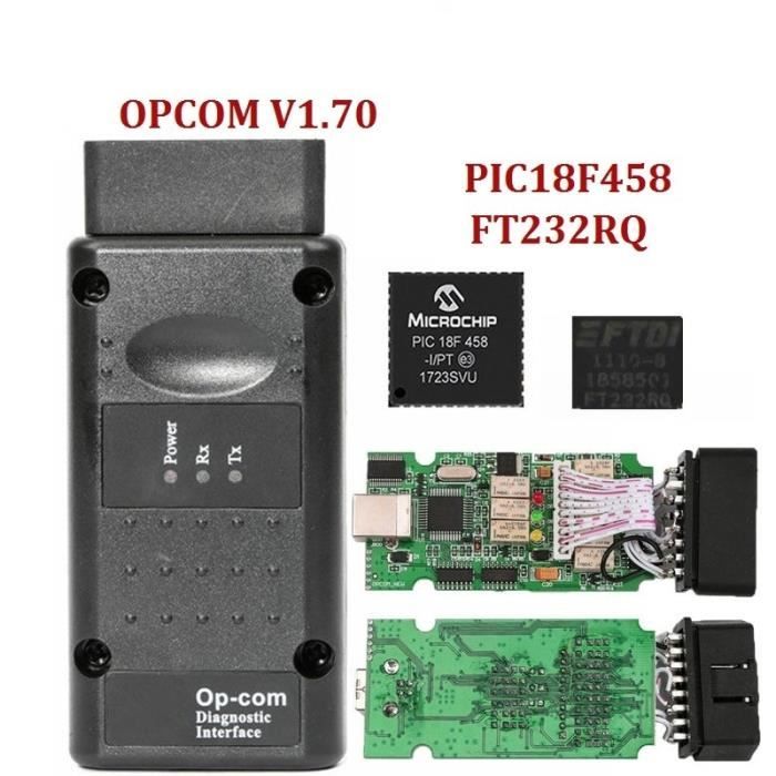 OPCOM V1.99-V1.70-V1.95 Firmware PIC18F458 FTDI FT232RL puce Opel OP COM OBD2 CAN-BUS lecteur de Code pour Op V1.70 FT232RQ