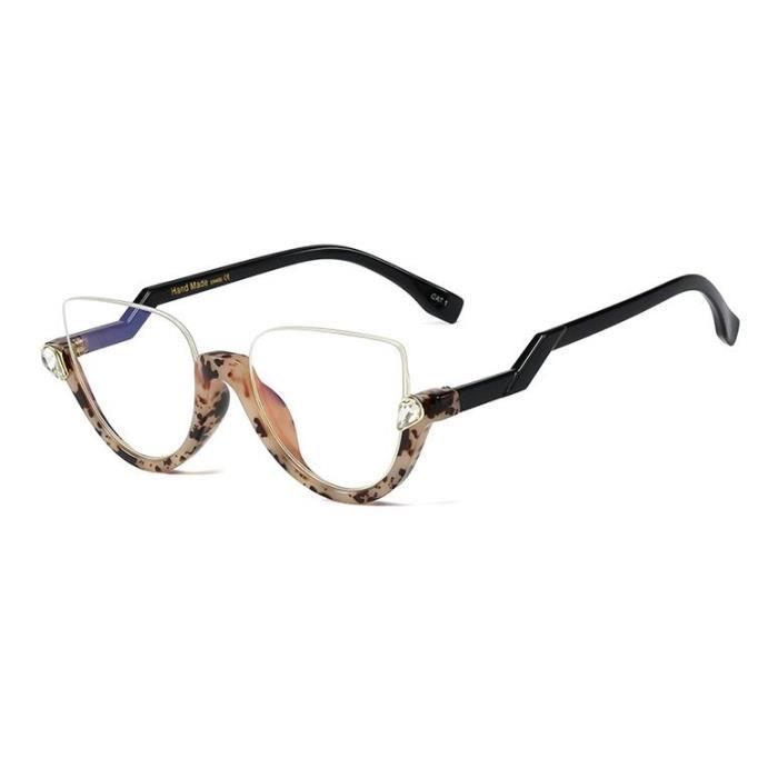 Lunettes Loupe Transparentes Dioptrie +3 - Monture Blanche Rectangulaire, Discrètes Pour Travail Précision