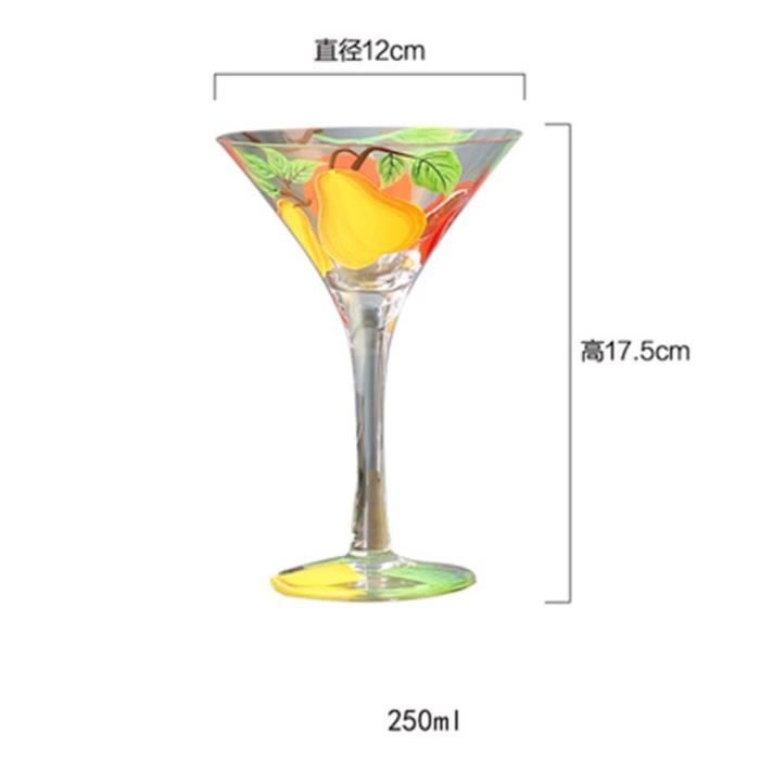 2 Verres à Cocktail Champignon - Verre Borosilicate - 12cm - Design Fun Pour Bar Ou Fête