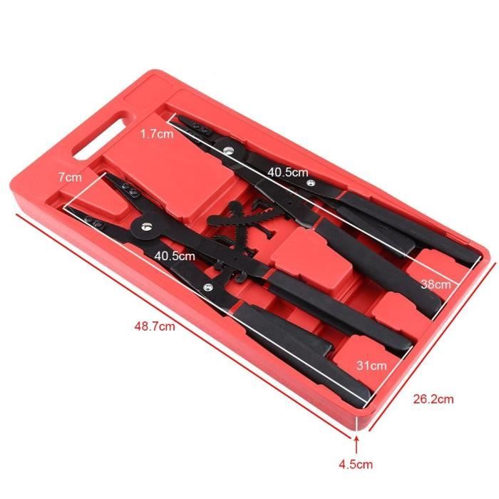 Ensemble De Pinces à Circlips Pour Retrait Et Installation Clips Internes Et Externes