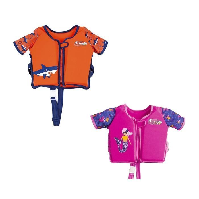 Gilet De Natation Enfant - Aide à La Flottabilité 0-12 Ans - Néoprène Et EPE, Sangle D'entrejambe Réglable - Apprentissage Sécurisé - 6